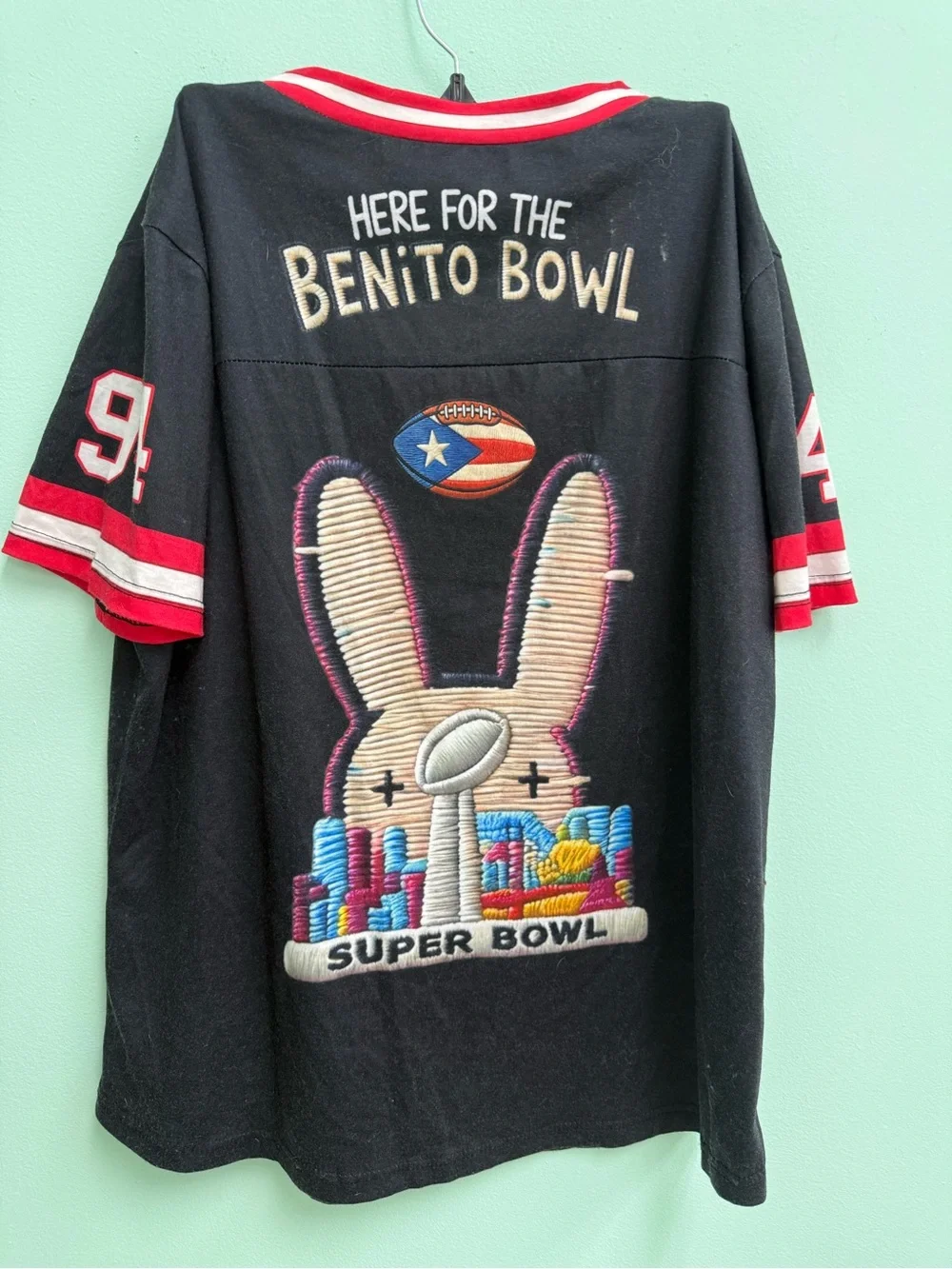 Bad Bunny Benito Bowl Super Bowl Jersey XL